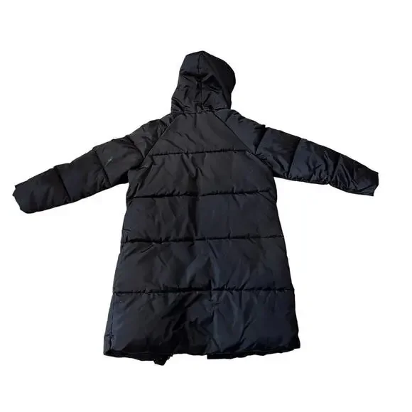 Women's Puffer Coat Size Large Black - Worn Once - Picture 5 of 5
